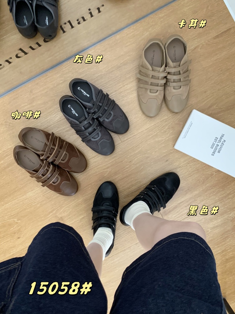 French Retro Forest Style Magic Strap German Training Shoes Women Flat 2025 Autumn Mary Jane Shoes Soft Sole Casual Women's Shoes