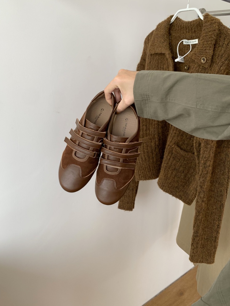 French Retro Forest Style Magic Strap German Training Shoes Women Flat 2025 Autumn Mary Jane Shoes Soft Sole Casual Women's Shoes - Image 2
