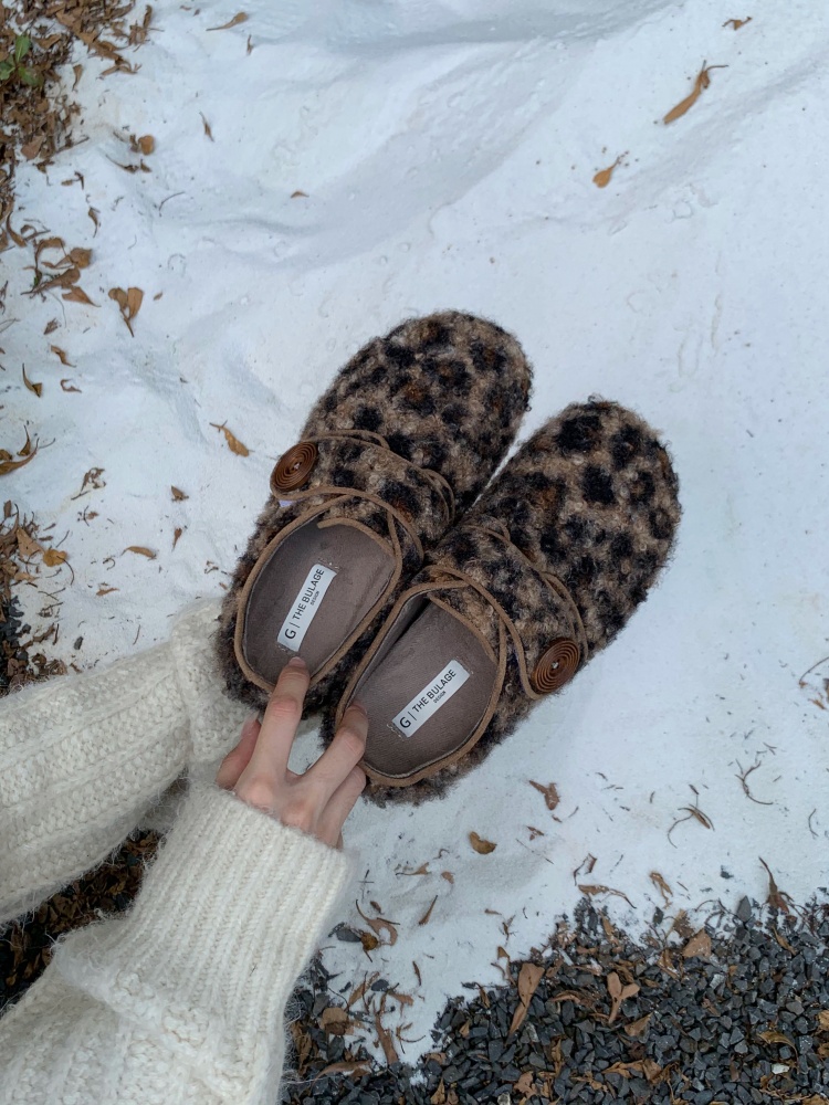 2025 New Forest Thick Sole Loafers Women 3cm Height Increasing Round Toe Plush Warm Autumn Winter Cotton Shoes - Image 2