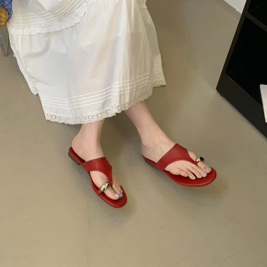 DIAIRIZ Women's Flat Sandals 2026 New Summer Greek Style Casual Beach Slippers with Buckle - Image 4