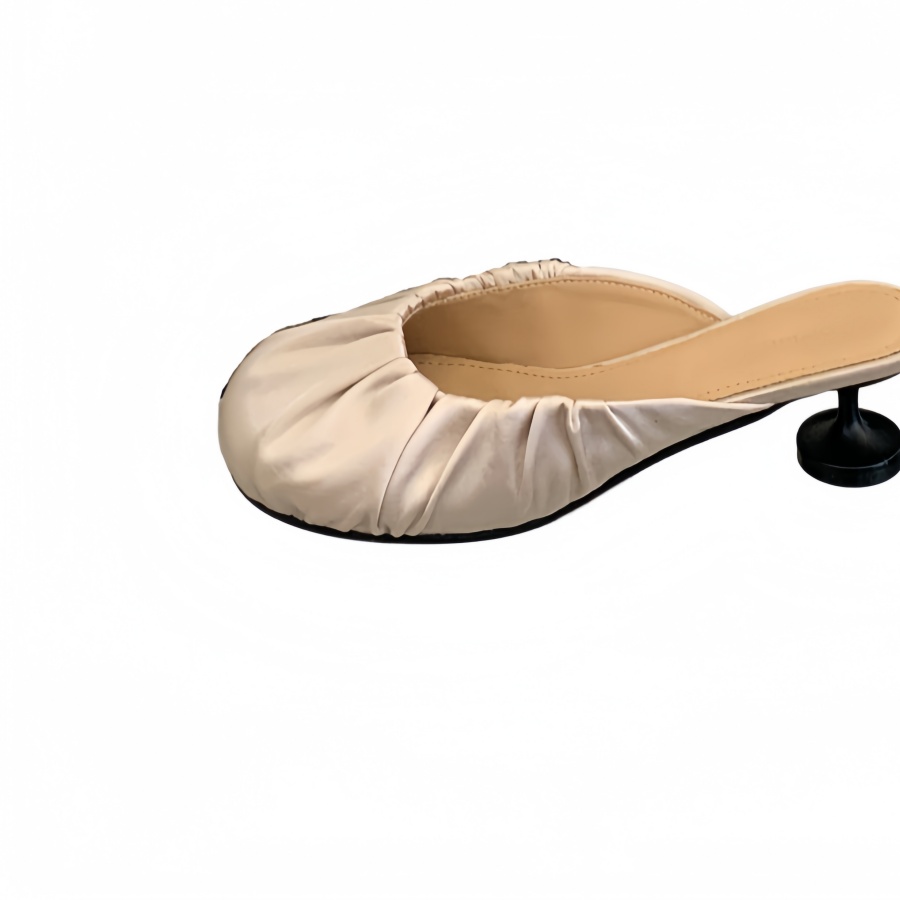 French Elegance Women's Closed Toe Slippers Summer New Style Korean Gentle Fairy Flat Mule Shoes - Image 5