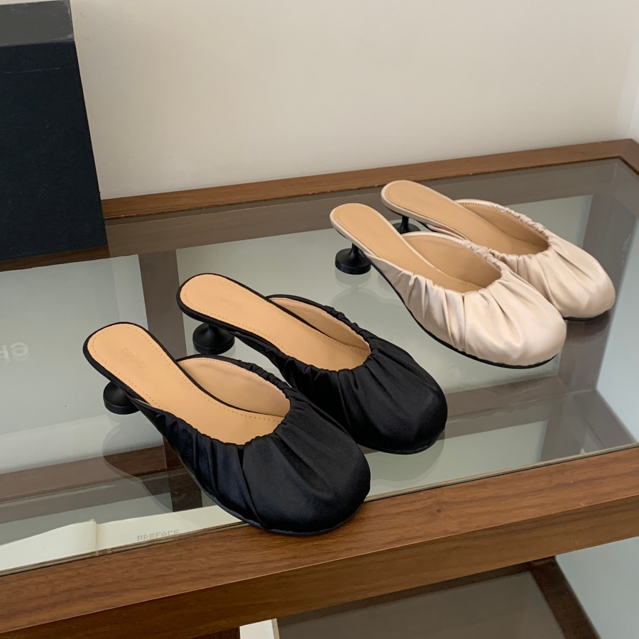 French Elegance Women's Closed Toe Slippers Summer New Style Korean Gentle Fairy Flat Mule Shoes - Image 2