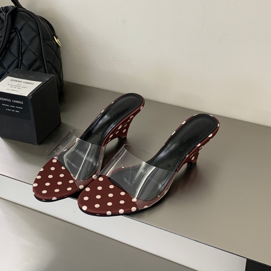 DIAIRIZ Women's Polka Dot Wedge Slippers 2026 Summer New High-End Casual Sandals - Image 4