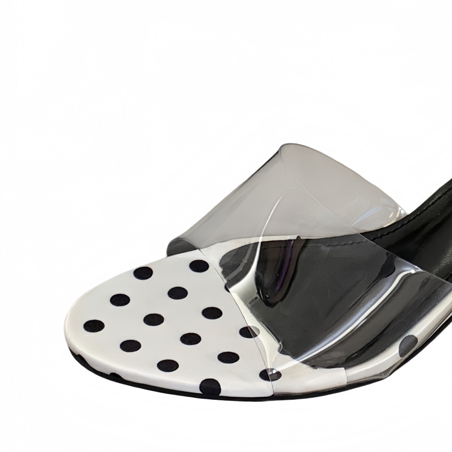 DIAIRIZ Women's Polka Dot Wedge Slippers 2026 Summer New High-End Casual Sandals - Image 5