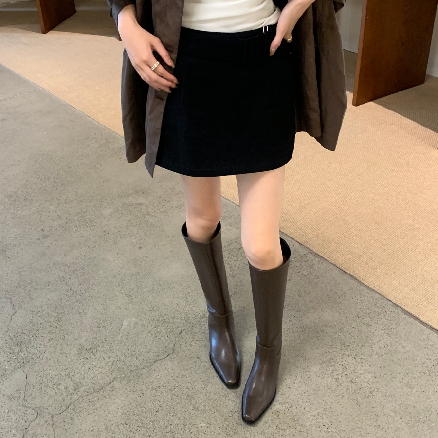 DIAIRIZ Women's Pointed Toe High Heel Riding Boots - Chunky Heel, Slim Fit, Trendy Fall 2026 - Image 3